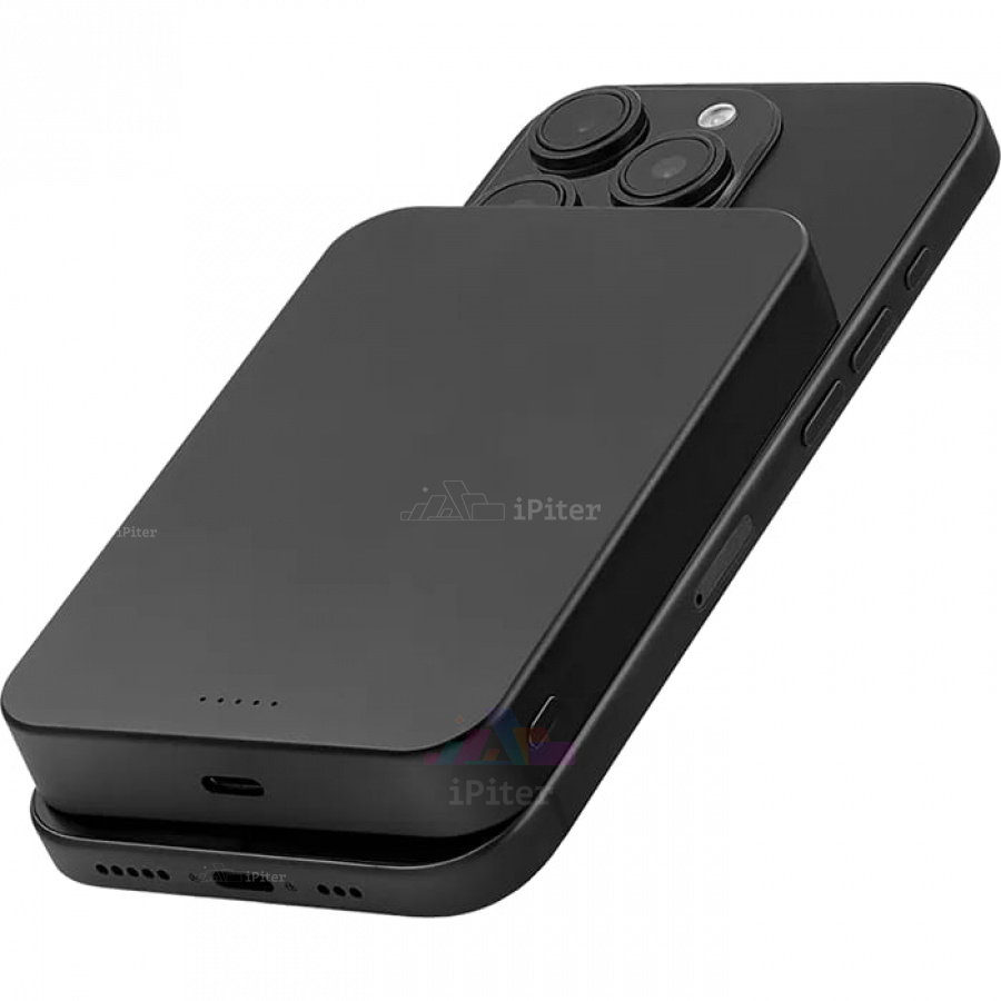 Фото Внешний аккумулятор uBear Slide MagSafe 10000 mAh (Чёрный), Чёрный