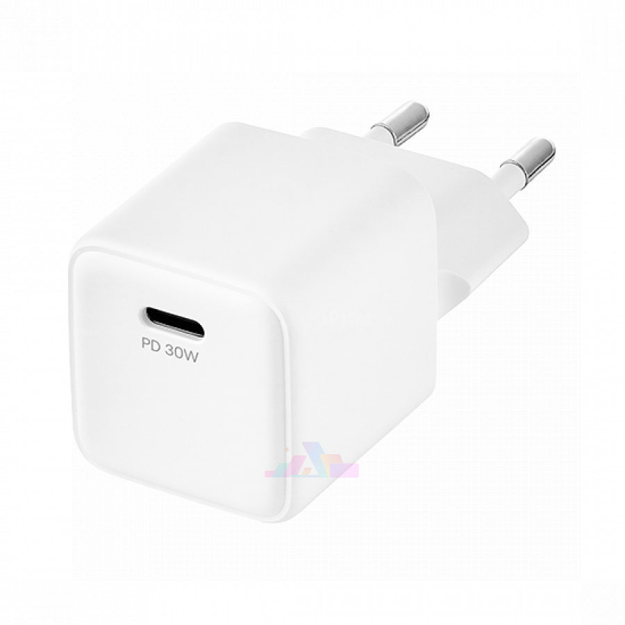 Фото Купить Сетевое зарядное устройство uBear Bridge Wall Charger 30W USB-C (Белый) по низкой цене в Санкт-Петербурге