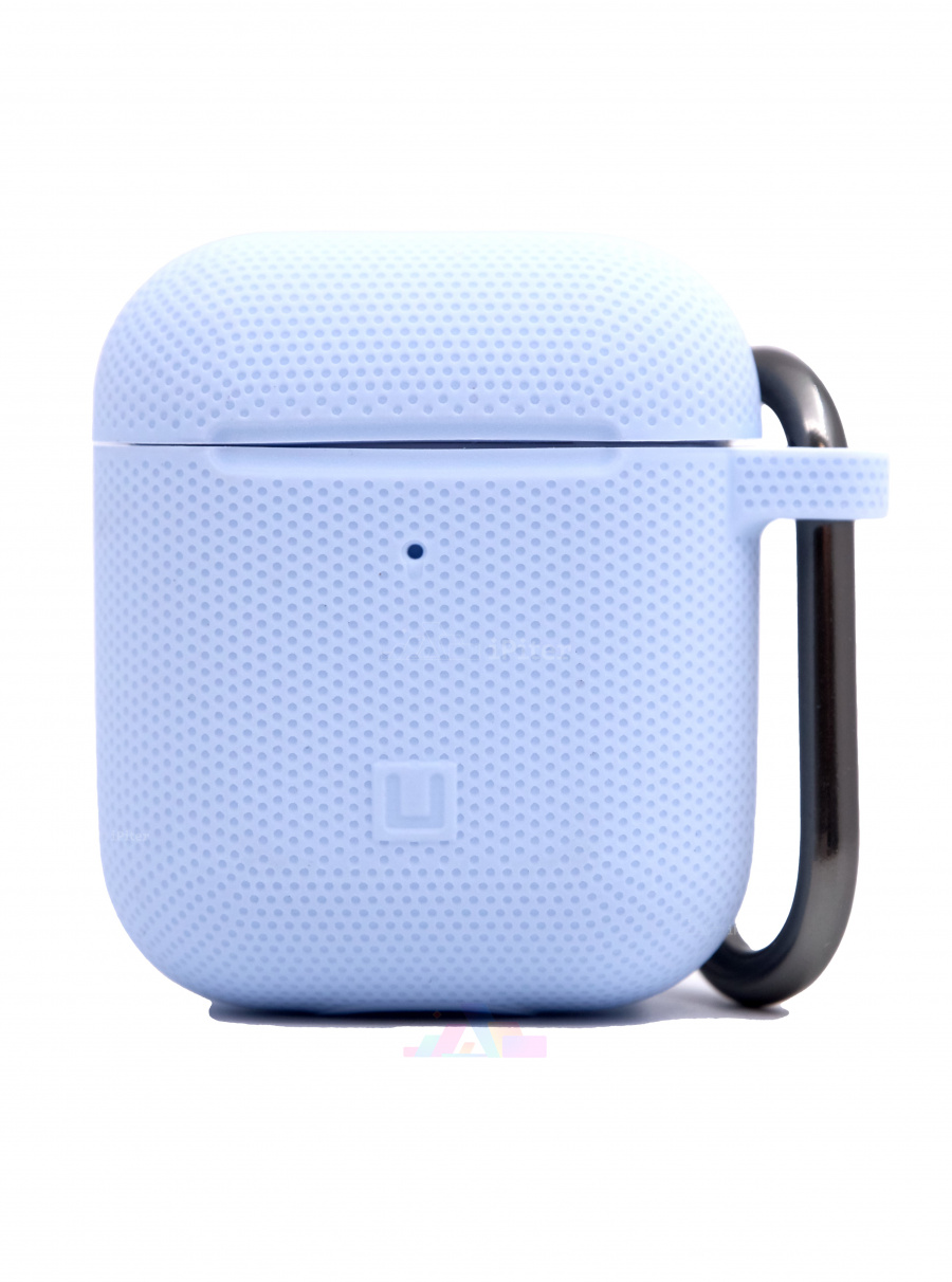 Фото Чехол UAG Dot Silicone с карабином для AirPods 1/2 (Голубой), Голубой