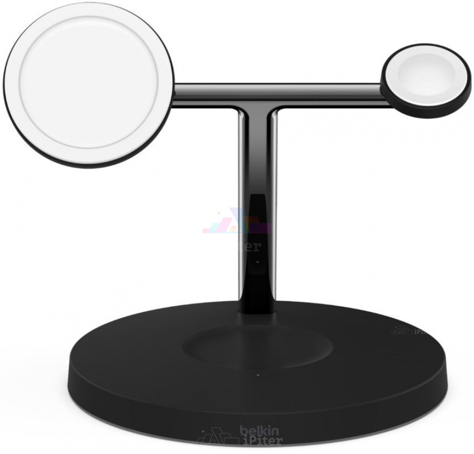 Фото Купить Беспроводная зарядка Belkin Boost Charge Pro 3-in-1 Stand (Чёрный) по низкой цене в Санкт-Петербурге