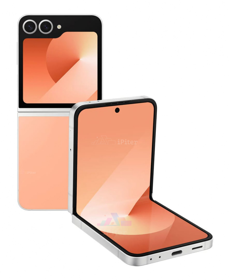 Фото Купить Смартфон Samsung Galaxy Z Flip 6 5G 12Gb/256Gb (Peach) SM-F741 (Nano-sim + eSim) по низкой цене в СПб