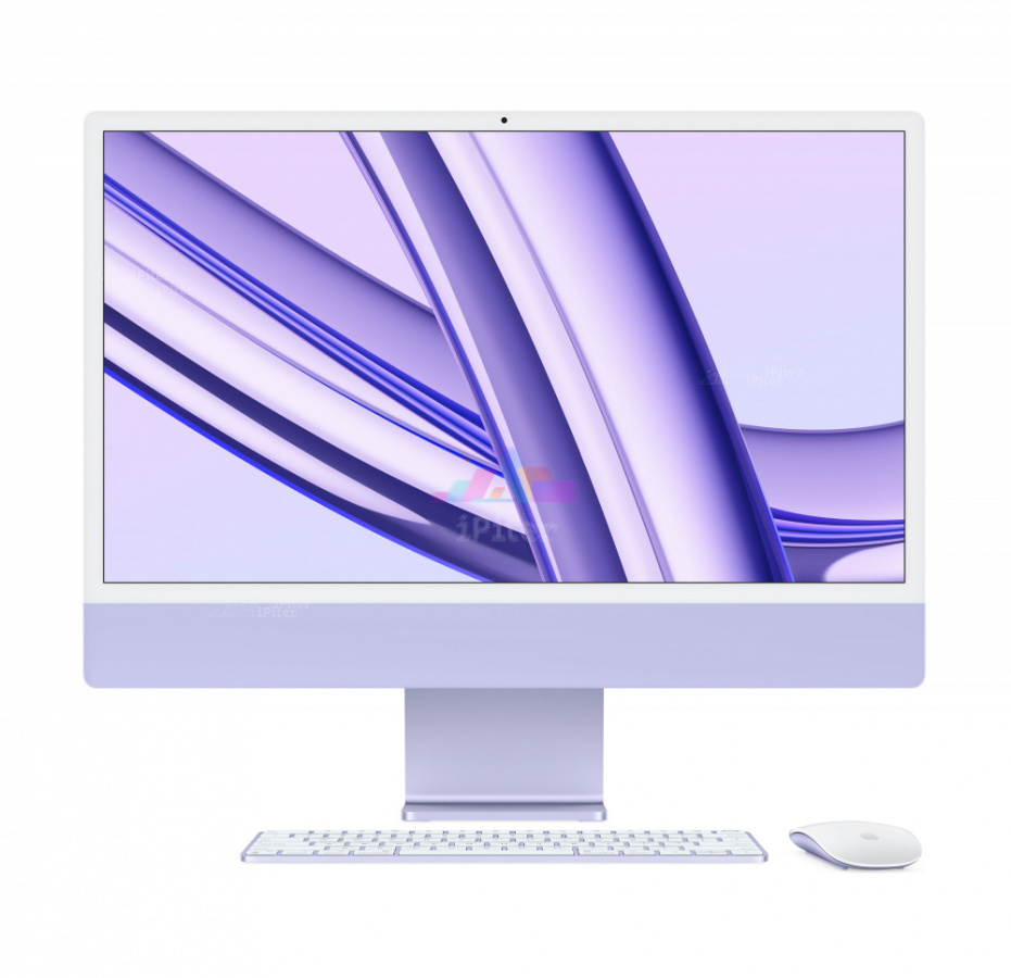 Фото Купить CPO Apple iMac 24″ M3 (8/10cores)/8Gb/256Gb Purple по низкой цене в Санкт-Петербурге