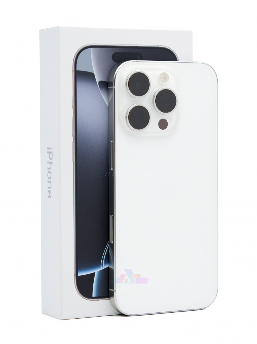 Фото Купить Apple iPhone 16 Pro 512Gb <br> White Titanium (Белый титан) eSim + eSim по низкой цене в Санкт-Петербурге