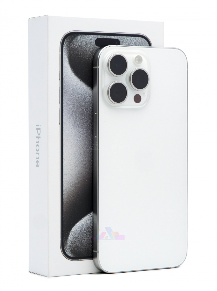 Фото Купить Apple iPhone 15 Pro Max 1Tb <br> White Titanium (Белый титан) eSim + eSim по низкой цене в Санкт-Петербурге