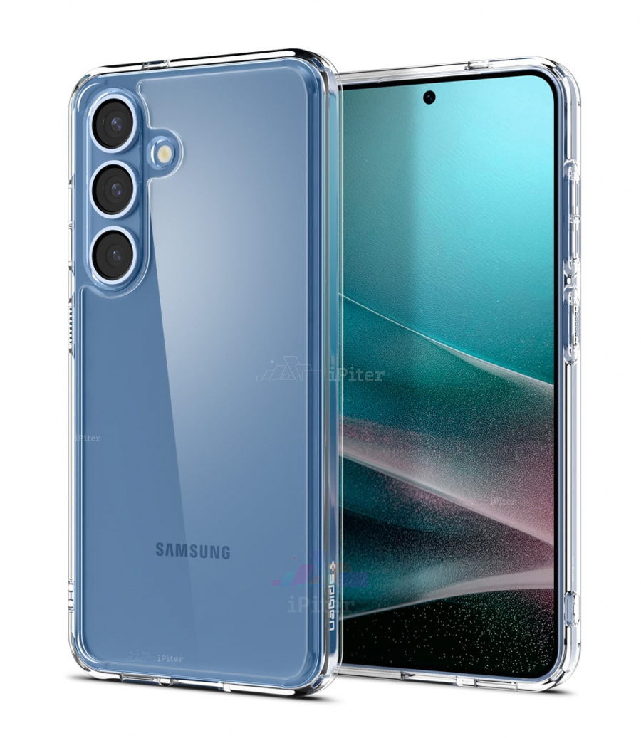 Фото Купить Чехол Spigen Ultra Hybrid для Samsung Galaxy S25 Plus (Прозрачный) по низкой цене в Санкт-Петербурге