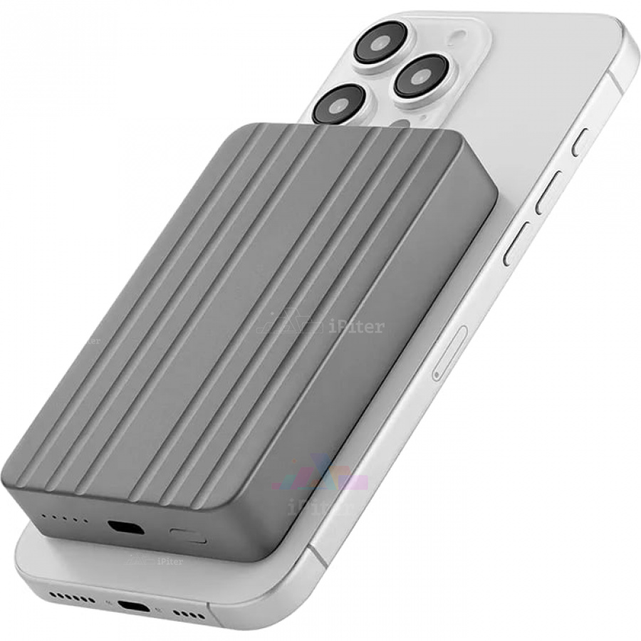 Фото Внешний аккумулятор uBear Icon MagSafe 10000 mAh (Серый), Серый