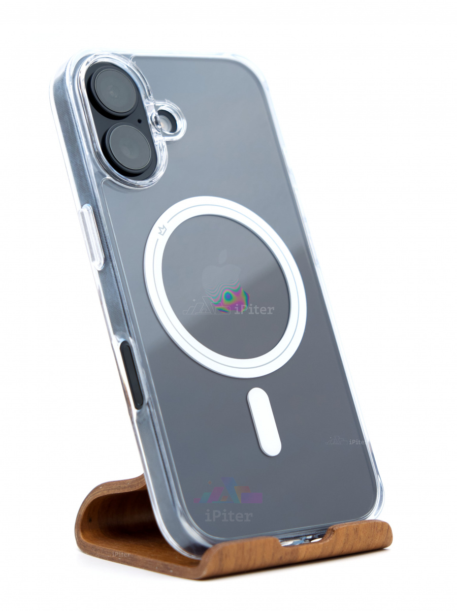 Фото Купить Чехол VLP Diamond case with MagSafe для iPhone 16 Прозрачный по низкой цене в Санкт-Петербурге