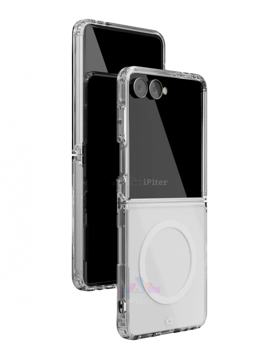 Фото Купить Чехол VLP Crystal Case для Samsung Galaxy Z Flip 7 (Прозрачный) по низкой цене в Санкт-Петербурге