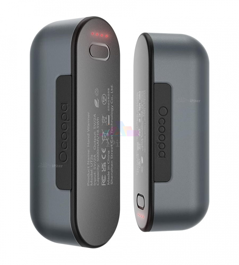Фото Купить Портативная электрическая грелка для рук Ocoopa UT2s Gray по низкой цене в Санкт-Петербурге