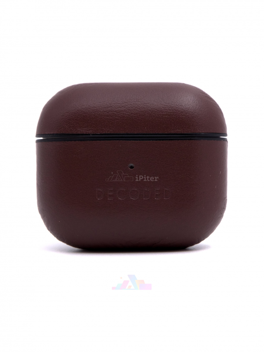 Фото Купить Чехол Decoded Leather для AirPods 3 (Коричневый) по низкой цене в Санкт-Петербурге