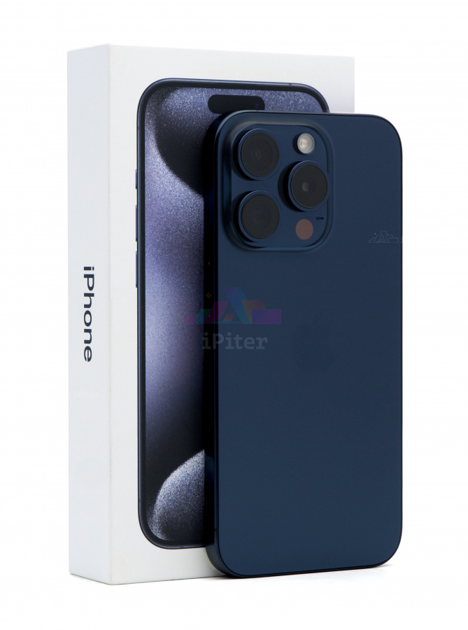 Фото Купить Apple iPhone 15 Pro 1Tb <br> Blue Titanium (Синий титан) eSim + eSim по низкой цене в Санкт-Петербурге