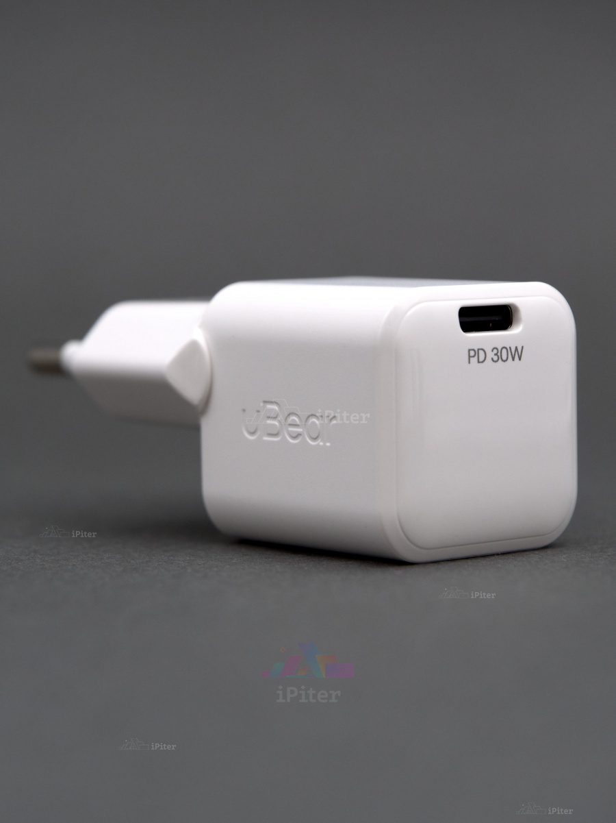 Фото Купить Сетевое зарядное устройство uBear Pulse Pro Wall Charger 30W USB-C (Белый) по низкой цене в Санкт-Петербурге