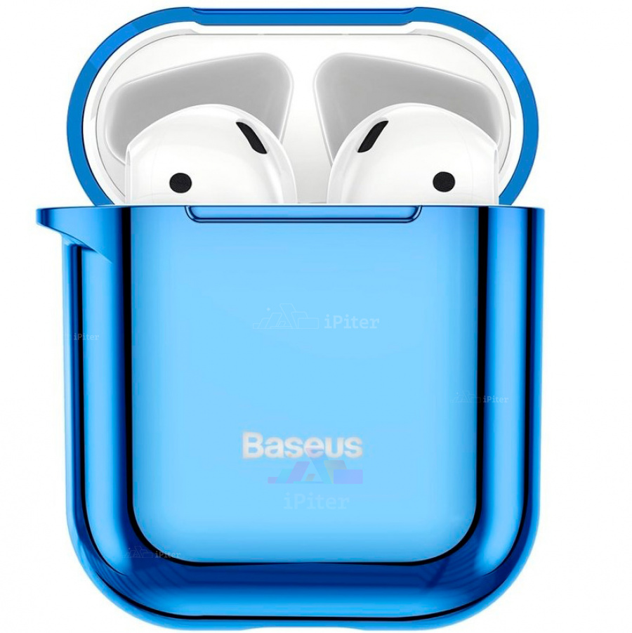 Фото Чехол Baseus Shining Hook Case для AirPods 2 / 1 (Синий), Синий