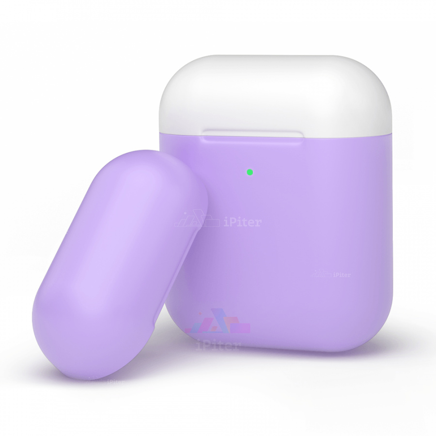 Фото Чехол для AirPods 2/1, двухцветный, Фиолетовый