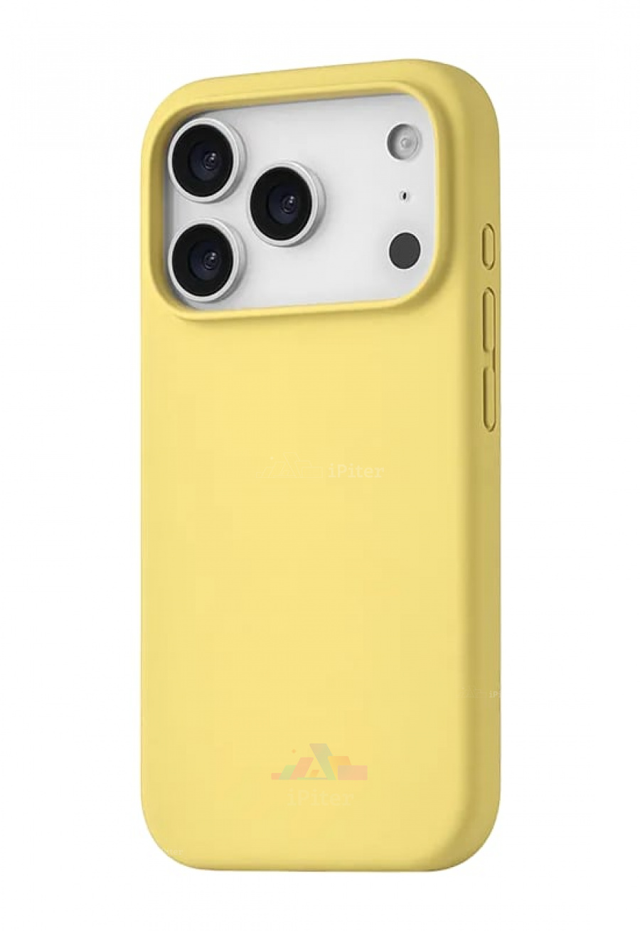Фото Купить Чехол uBear Touch case with MagSafe для iPhone 17 Pro (Желтый) по низкой цене в Санкт-Петербурге