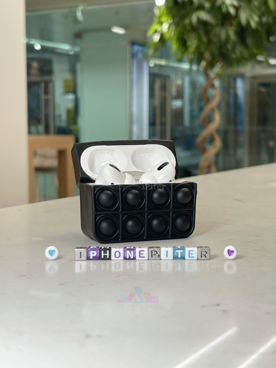 Фото Чехол POP IT для AirPods Pro (Чёрный), Чёрный