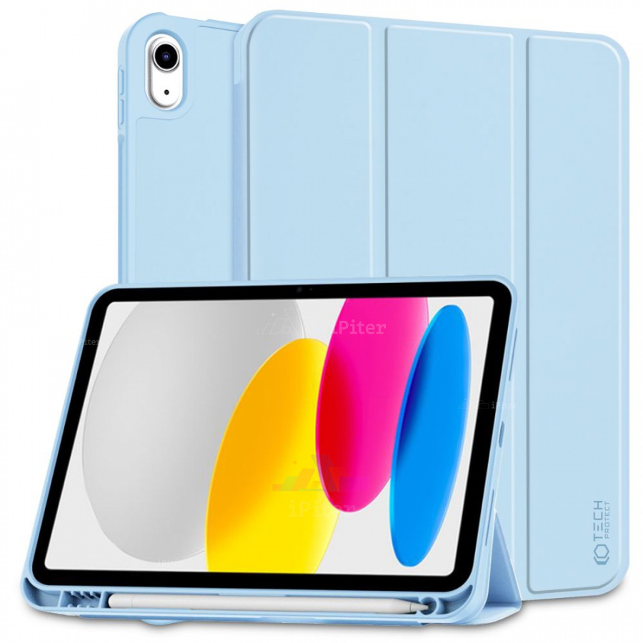 Фото Купить Чехол Tech-Protect SC PEN для iPad 10/11 (Голубой) по низкой цене в Санкт-Петербурге