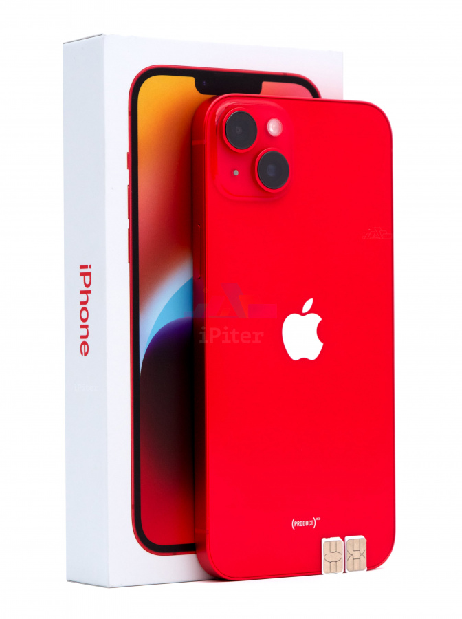 Фото Купить Apple iPhone 14 Plus 128Gb<br> Red (Красный) Nano-Sim + Nano-Sim по низкой цене в Санкт-Петербурге