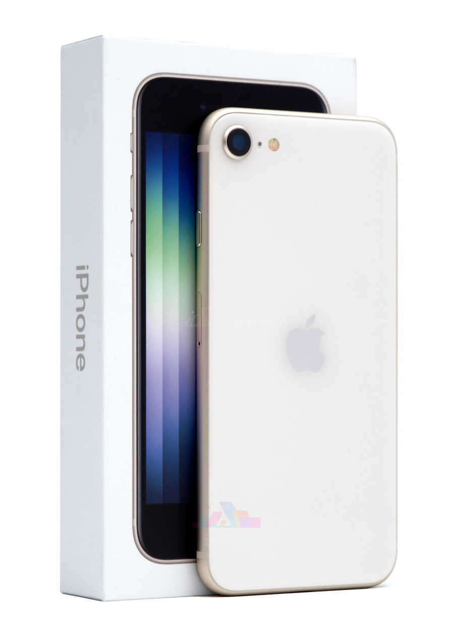Фото Купить Apple iPhone SE (2022) 64Gb<br> Starlight (Сияющая звезда) по низкой цене в СПб