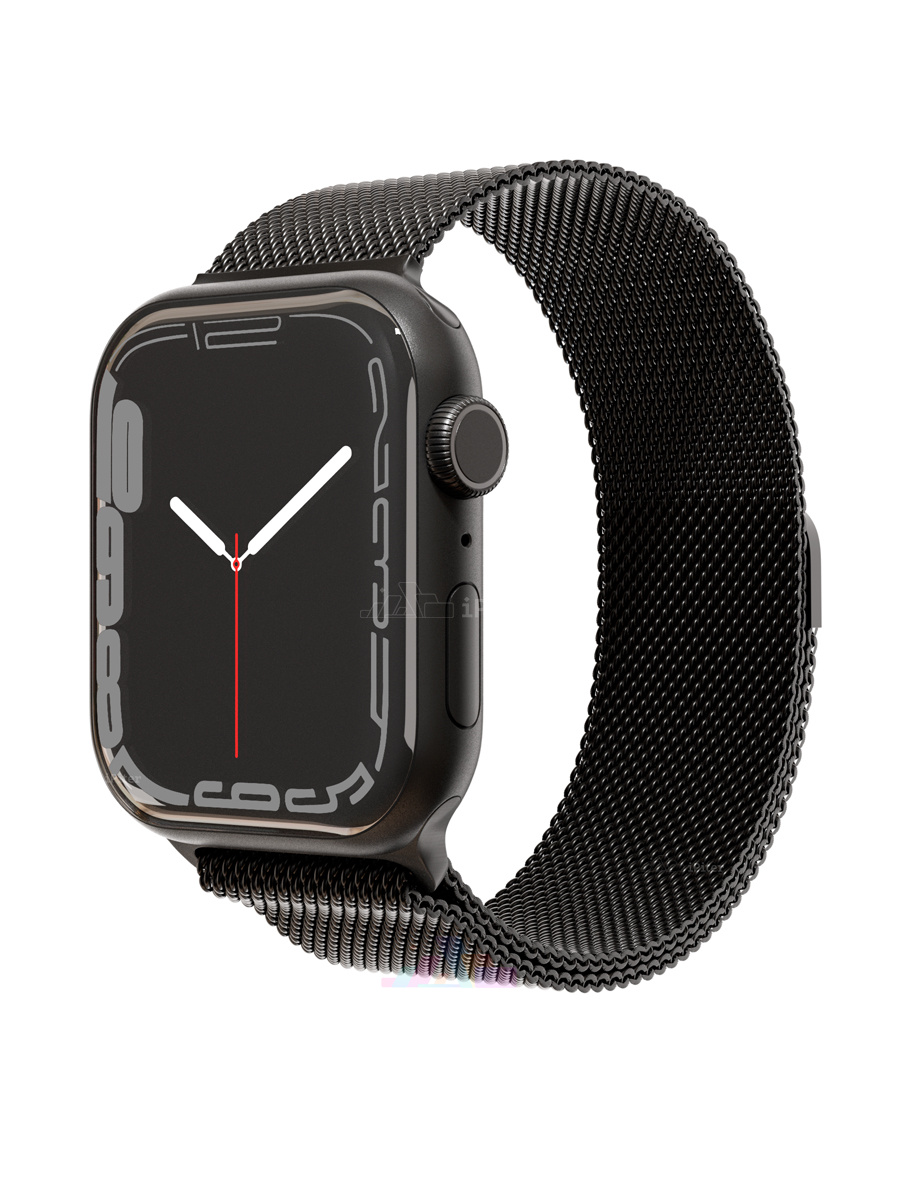 Фото Купить Ремешок Milanese Band VLP для Apple Watch 44 / 45 / 46 мм (Black) по низкой цене в Санкт-Петербурге