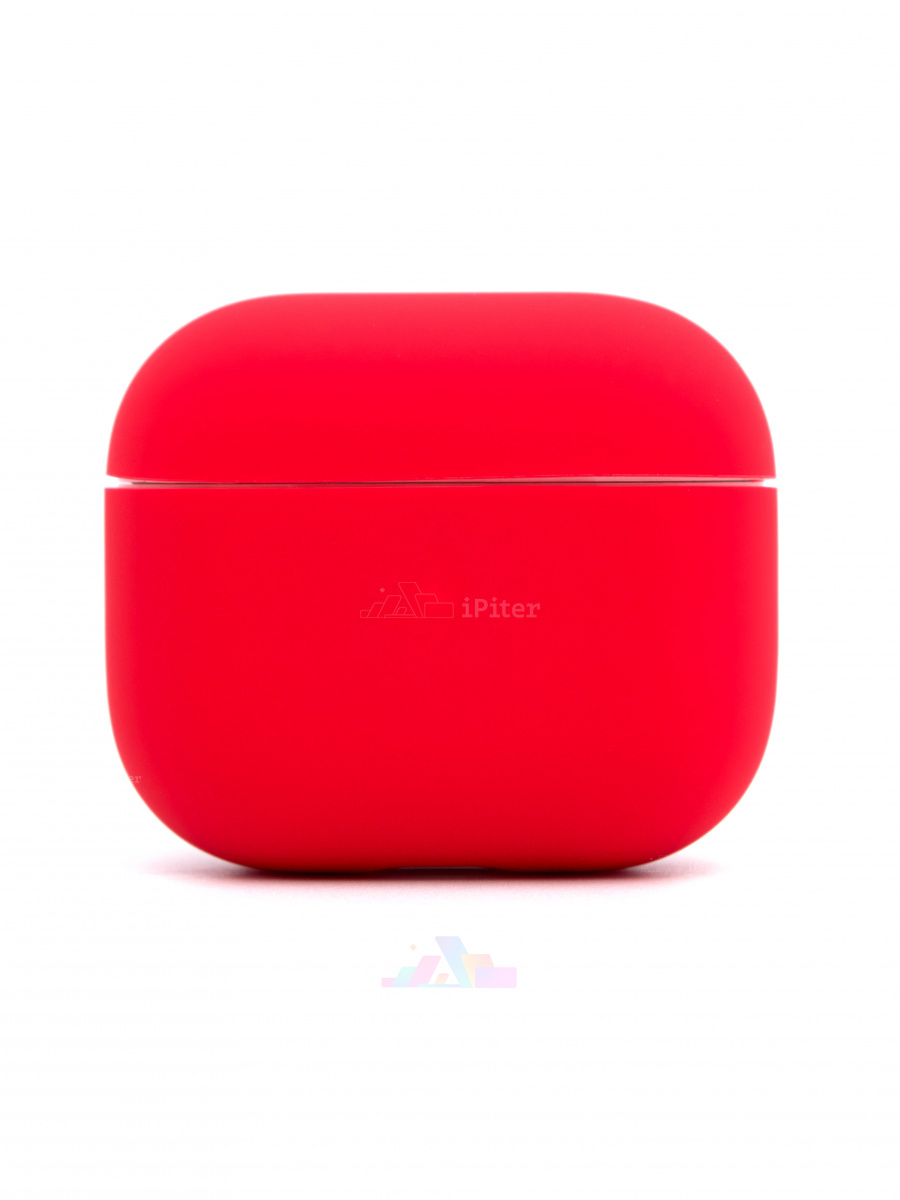 Фото Купить Чехол VLP Silicone Case Ultraslim для AirPods 3 (Красный) по низкой цене в Санкт-Петербурге