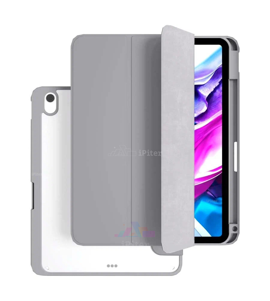 Фото Купить Чехол VLP Split Folio для iPad 10/11 (Серый) по низкой цене в Санкт-Петербурге