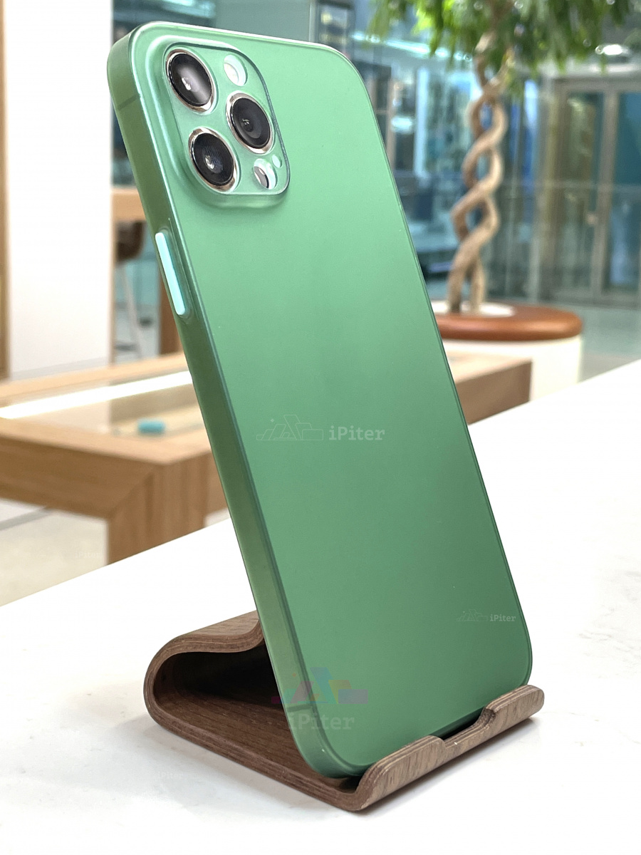 Фото Ультратонкий пластиковый чехол для iPhone 12 Pro Max, Зелёный