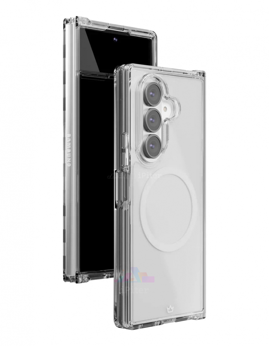 Фото Купить Чехол VLP Crystal Case для Samsung Galaxy Z Fold 7 (Прозрачный) по низкой цене в Санкт-Петербурге