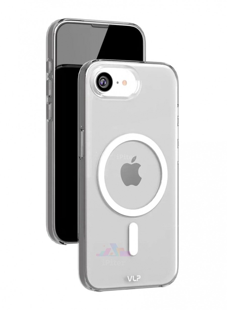 Фото Купить Чехол VLP Puro case with MagSafe для iPhone 16e/17e (Прозрачный) по низкой цене в Санкт-Петербурге