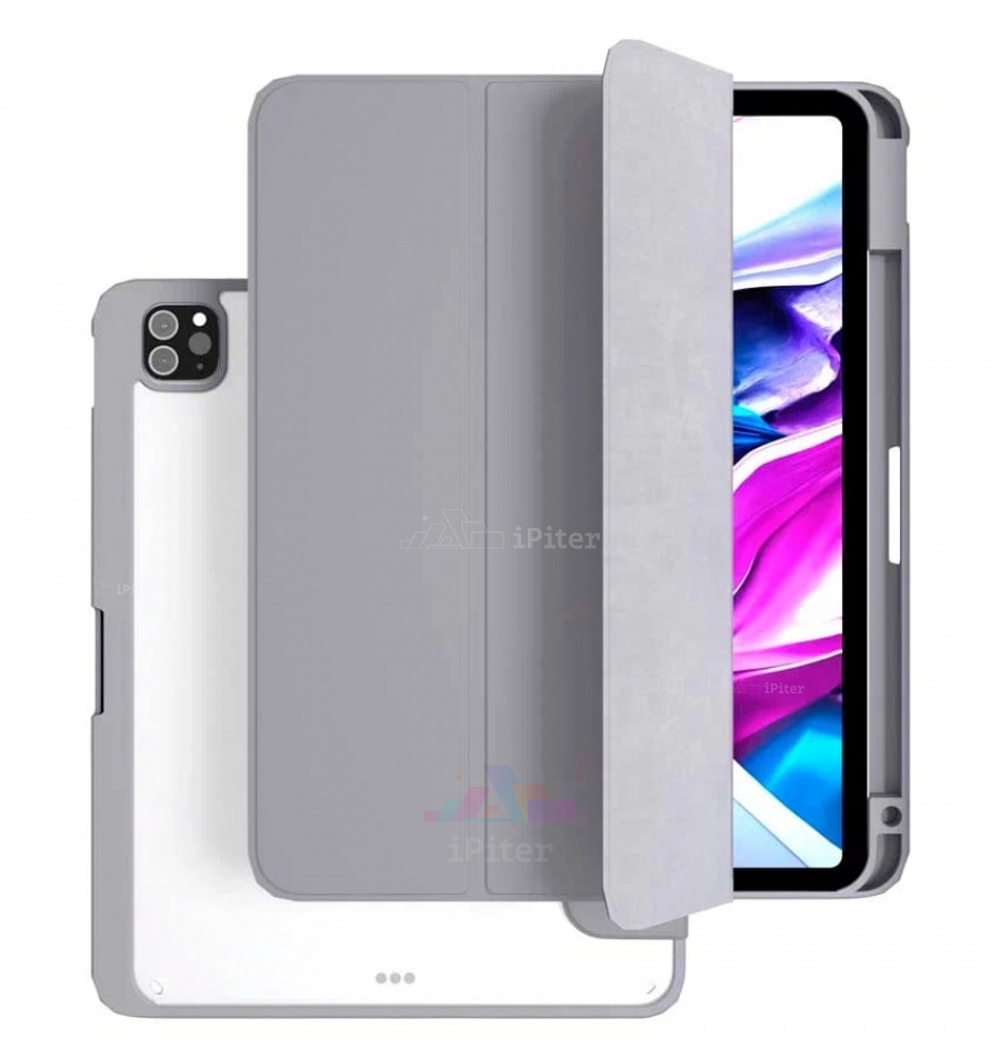 Фото Купить Чехол VLP Split Folio для iPad Pro (M4/M5) 13'' (Серый) по низкой цене в Санкт-Петербурге