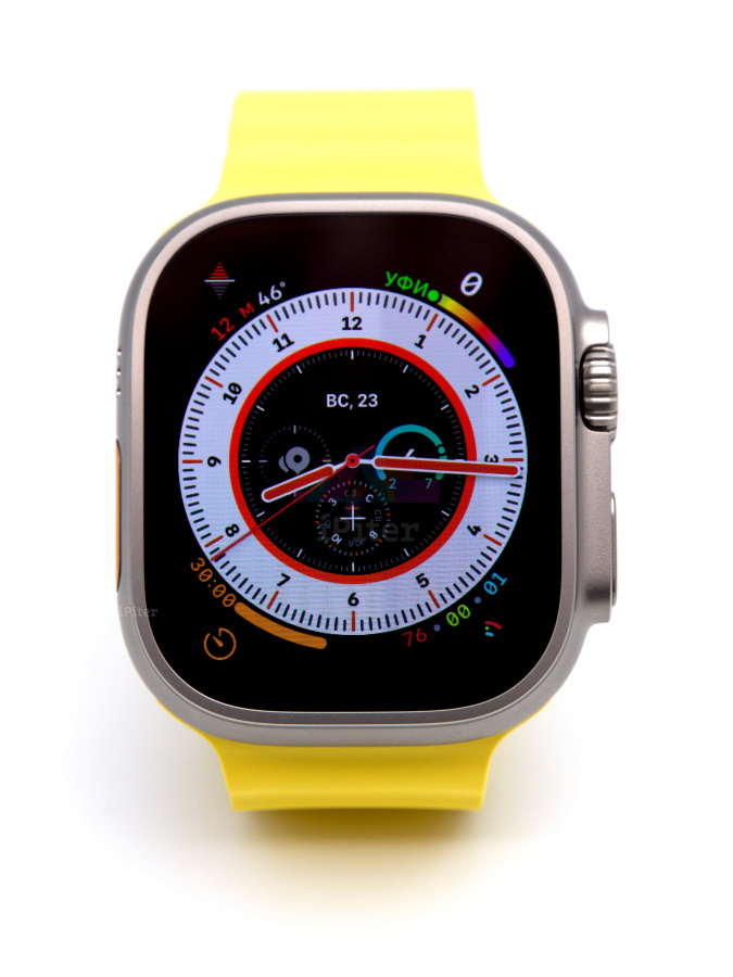 Фото Купить Apple Watch Ultra <br>49 мм Titanium Case with Yellow Ocean Band One Size по низкой цене в Санкт-Петербурге