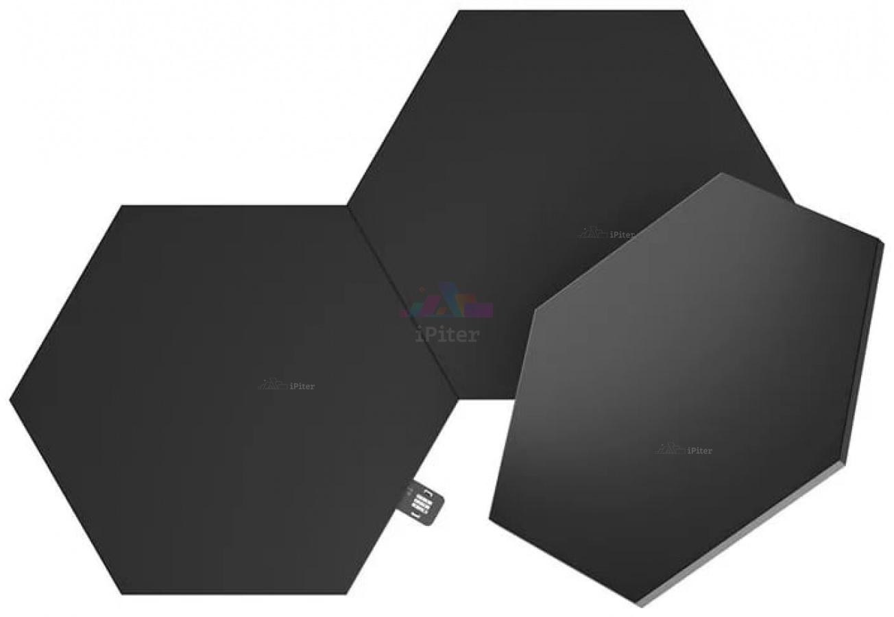Фото Купить Nanoleaf Shapes Hexagons Expansion Pack-дополнительные световые панели Black по низкой цене в Санкт-Петербурге