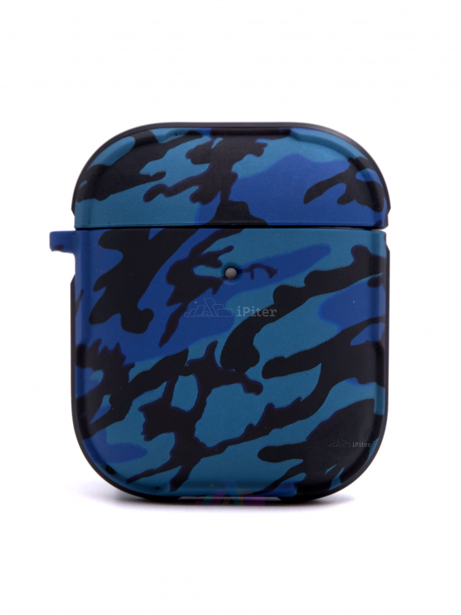 Фото Чехол K-DOO Soft Touch Хаки для AirPods 1/2 (Синий), Синий
