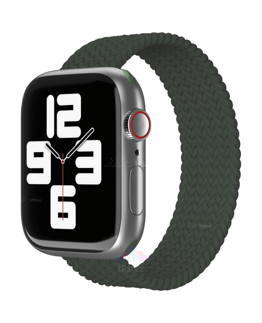 Фото Купить Ремешок Плетёный VLP для Apple Watch 38 / 40 / 41 / 42 мм S/M (Зелёный) по низкой цене в Санкт-Петербурге