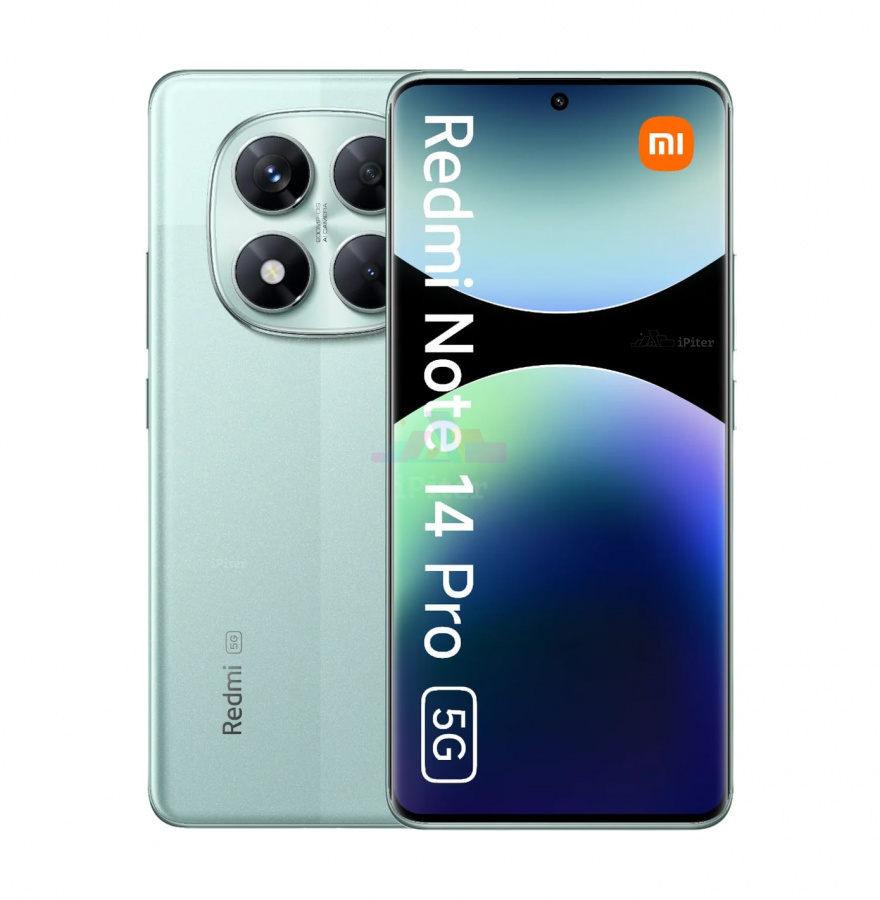 Фото Купить Смартфон Xiaomi Redmi Note 14 Pro 5G 12Gb/512Gb (Coral Green) Nano-Sim + Nano-Sim по низкой цене в Санкт-Петербурге