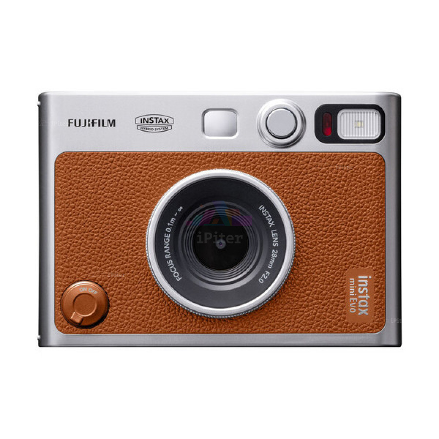 Фото Купить Фотоаппарат моментальной печати Fujifilm Instax Mini Evo (Коричневый) по низкой цене в Санкт-Петербурге