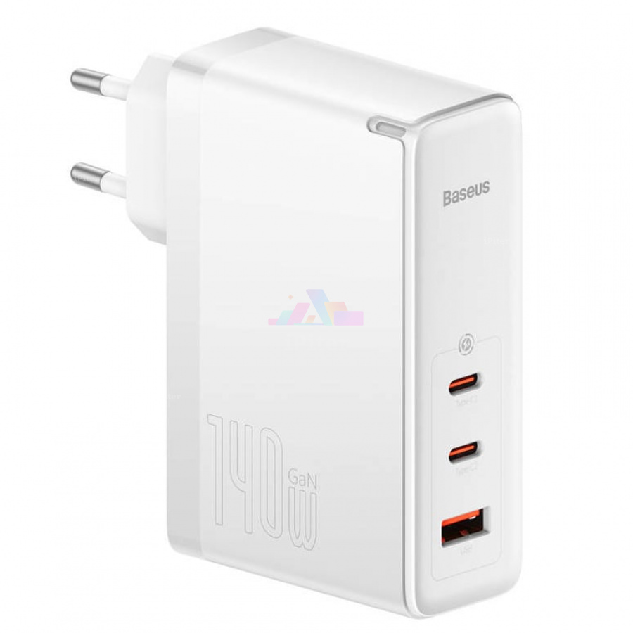 Фото Купить Сетевое зарядное устройство Baseus GaN5 Pro Fast Charger 140w (Белый) по низкой цене в Санкт-Петербурге