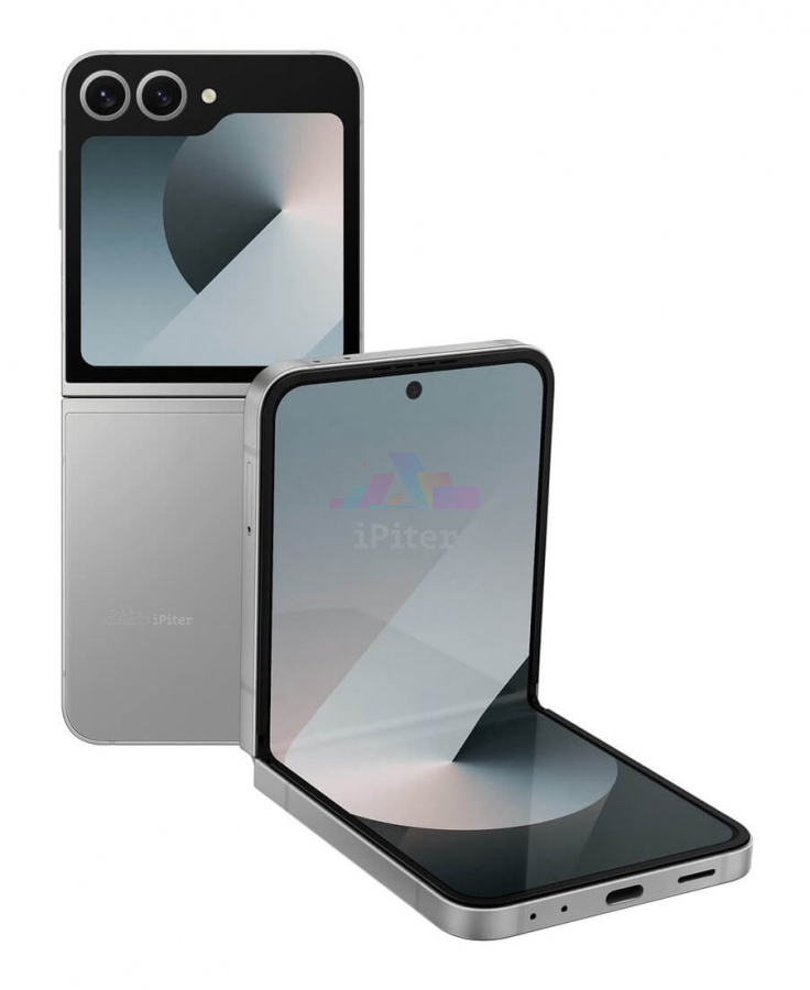 Фото Купить Смартфон Samsung Galaxy Z Flip 6 5G 12Gb/256Gb (Silver Shadow) SM-F741 (Nano-sim + eSim) по низкой цене в СПб