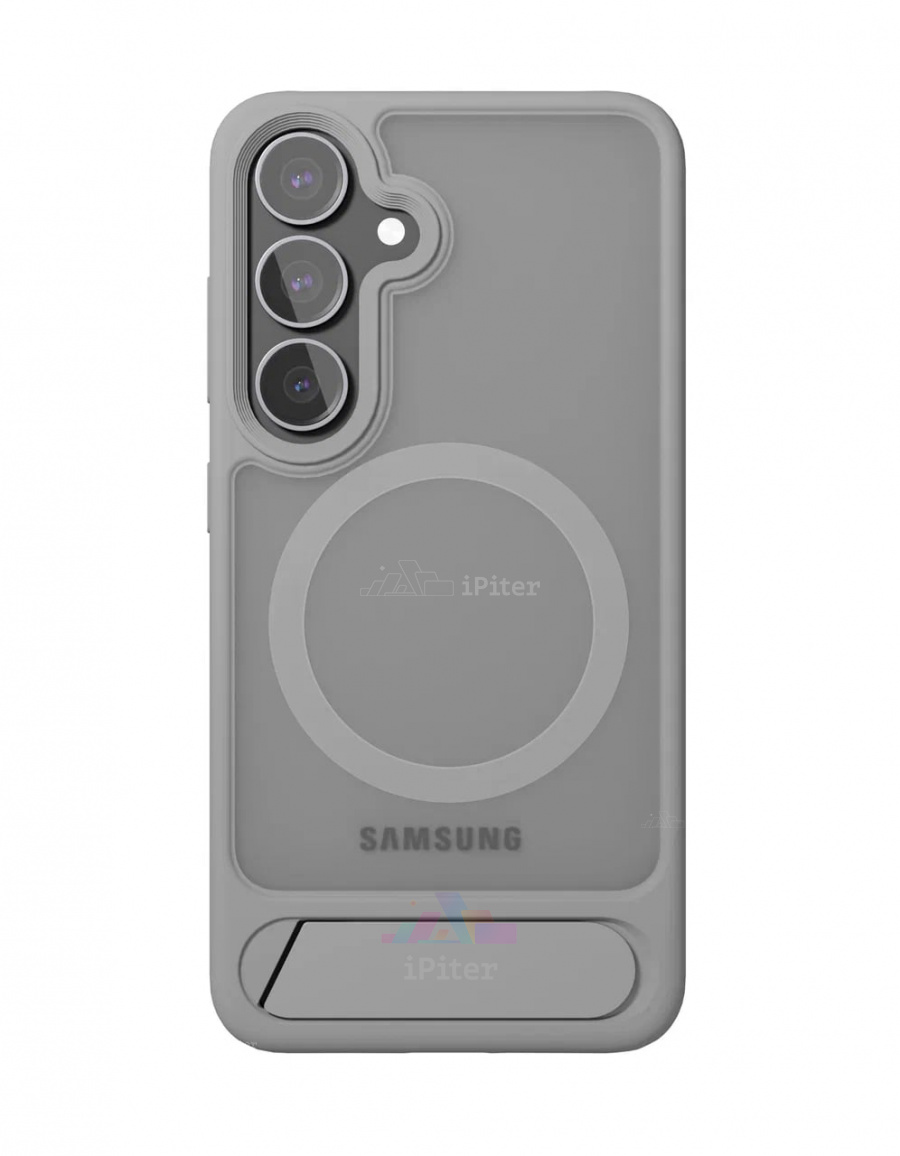 Фото Купить Чехол VLP Reels Case для Samsung Galaxy S25 Plus (Серый) по низкой цене в Санкт-Петербурге