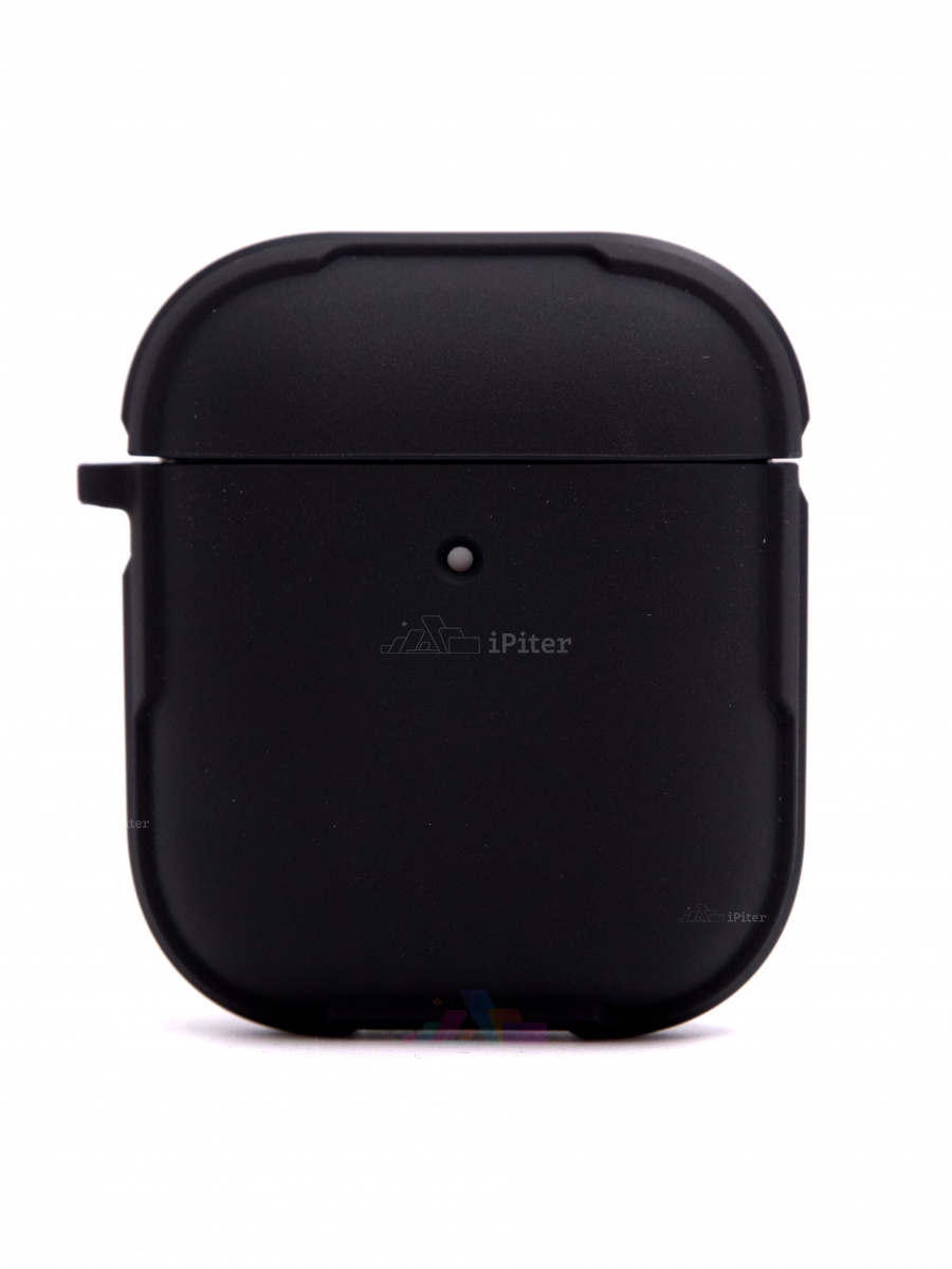 Фото Чехол K-DOO Soft Touch для AirPods 1/2 (Чёрный), Чёрный