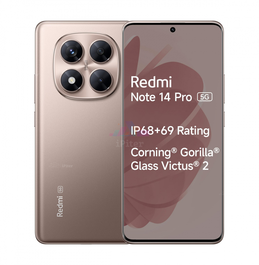 Фото Купить Смартфон Xiaomi Redmi Note 14 Pro 5G 12Gb/256Gb (Gold) Nano-Sim + Nano-Sim по низкой цене в Санкт-Петербурге
