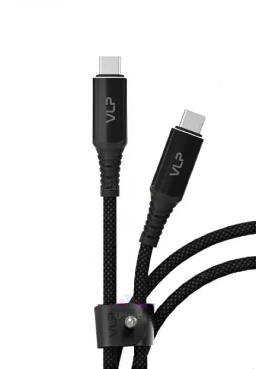 Фото Кабель VLP Thunderbolt USB-C to USB-C 1м 240W (Чёрный), Чёрный