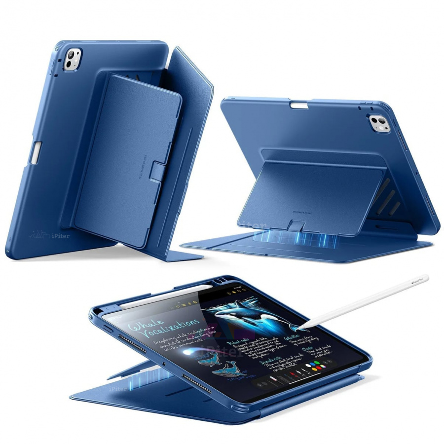 Фото Купить Чехол ESR Flip Magnetic для iPad Pro (M4/M5) 13'' (Синий) по низкой цене в Санкт-Петербурге