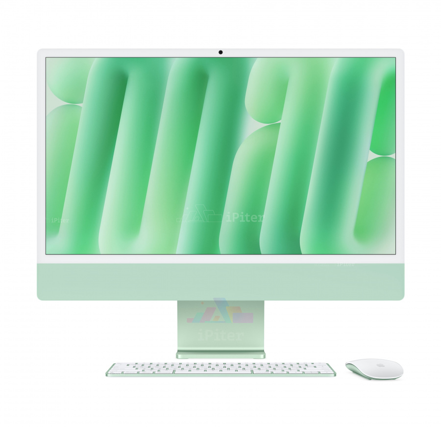 Фото Купить Apple iMac 24″ M4 (10/10cores)/16Gb/256Gb Green (MWUY3) по низкой цене в Санкт-Петербурге