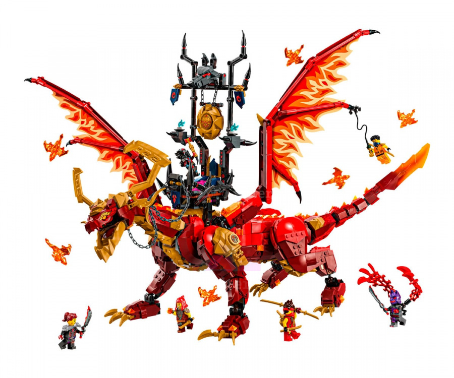 Фото Купить LEGO Ninjago 71822 Первородный дракон Огня по низкой цене в Санкт-Петербурге