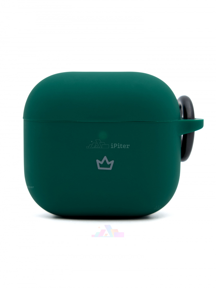 Фото Купить Чехол VLP Charm case для AirPods 4 (Тёмно-зелёный) по низкой цене в Санкт-Петербурге