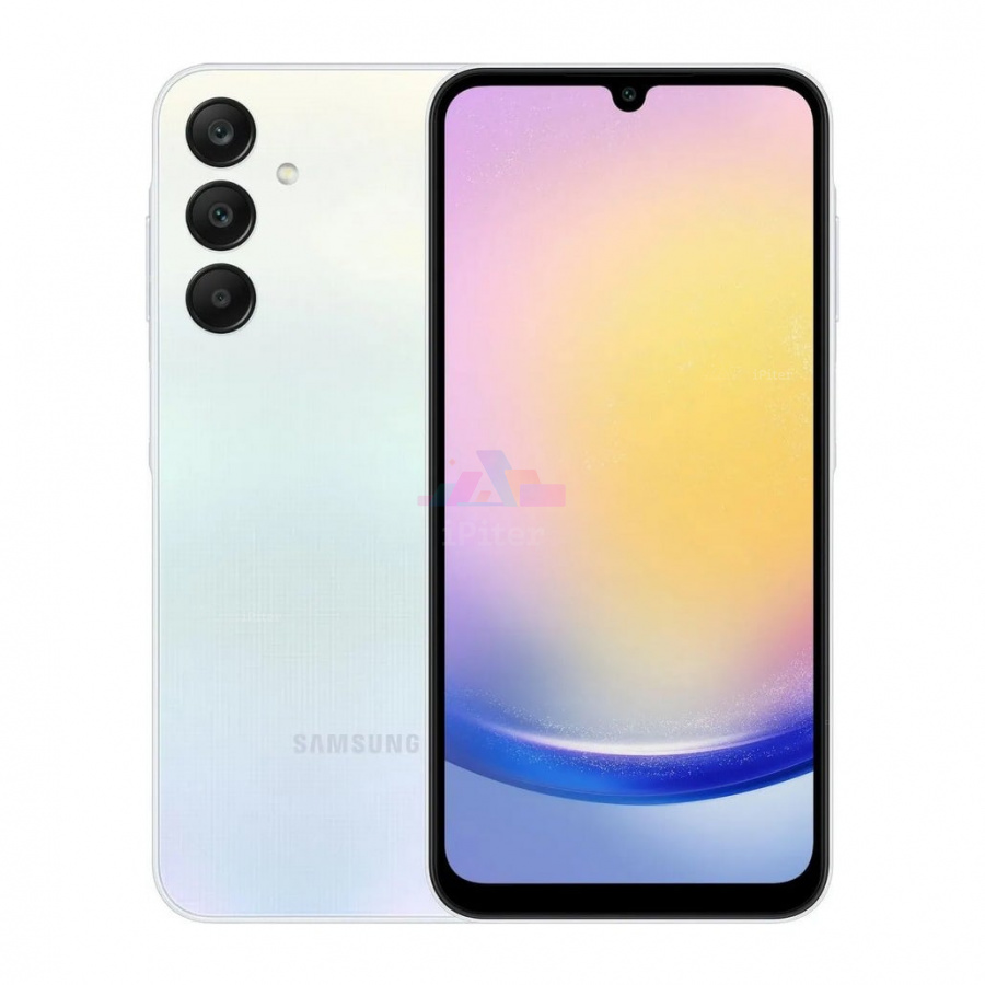 Фото Купить Смартфон Samsung Galaxy A25 6Gb/128Gb (Light Blue) SM-A256 (Nano-Sim + Nano-Sim) по низкой цене в СПб