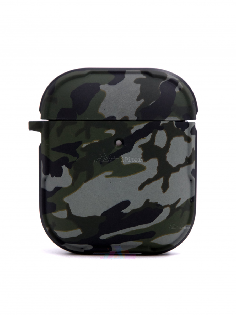 Фото Чехол K-DOO Soft Touch Хаки для AirPods 1/2 (Зелёный), Зелёный