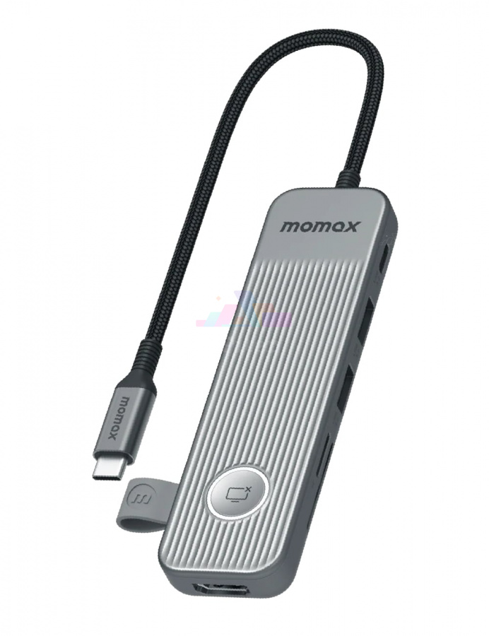 Фото Купить Многопортовый адаптер Momax 1-Link USB-C Hub 7-in-1 (Space Gray) по низкой цене в Санкт-Петербурге