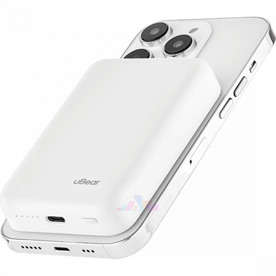Фото Внешний аккумулятор uBear Flow MagSafe 10000 mAh (Белый), Белый